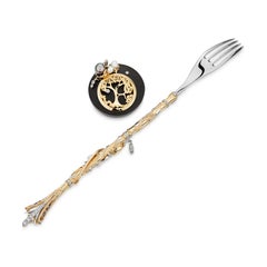 Paul Amey 18k and Diamond "Marquess" Fork Hand Crafted by Artisan