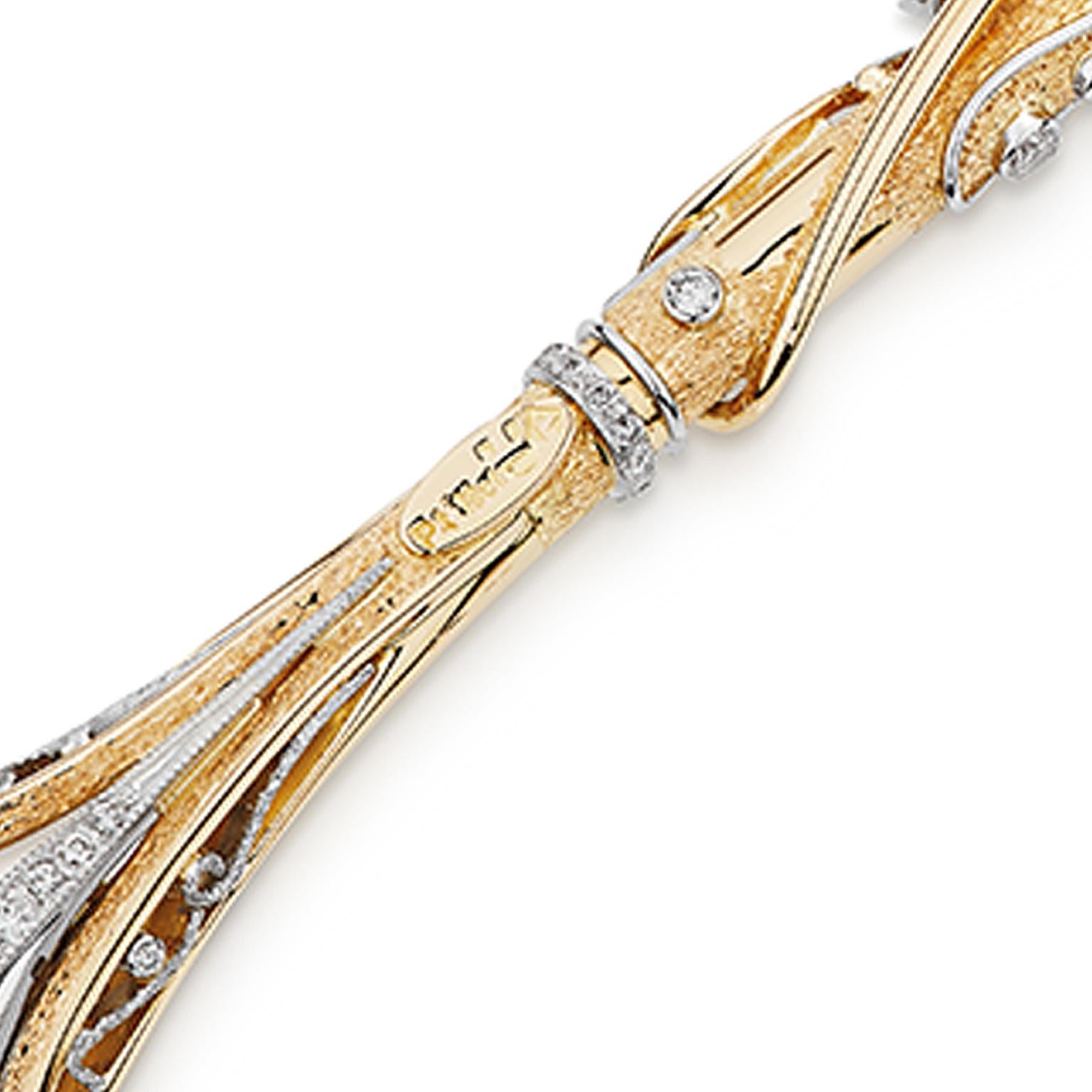 „Marquess“-Gabel aus 18 Karat Amey und Diamanten, handgefertigt von Artisan (Gemischter Schliff) im Angebot