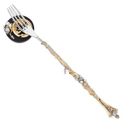Paul Amey 18k and Diamond "Marquess" Fork Hand Crafted by Artisan
