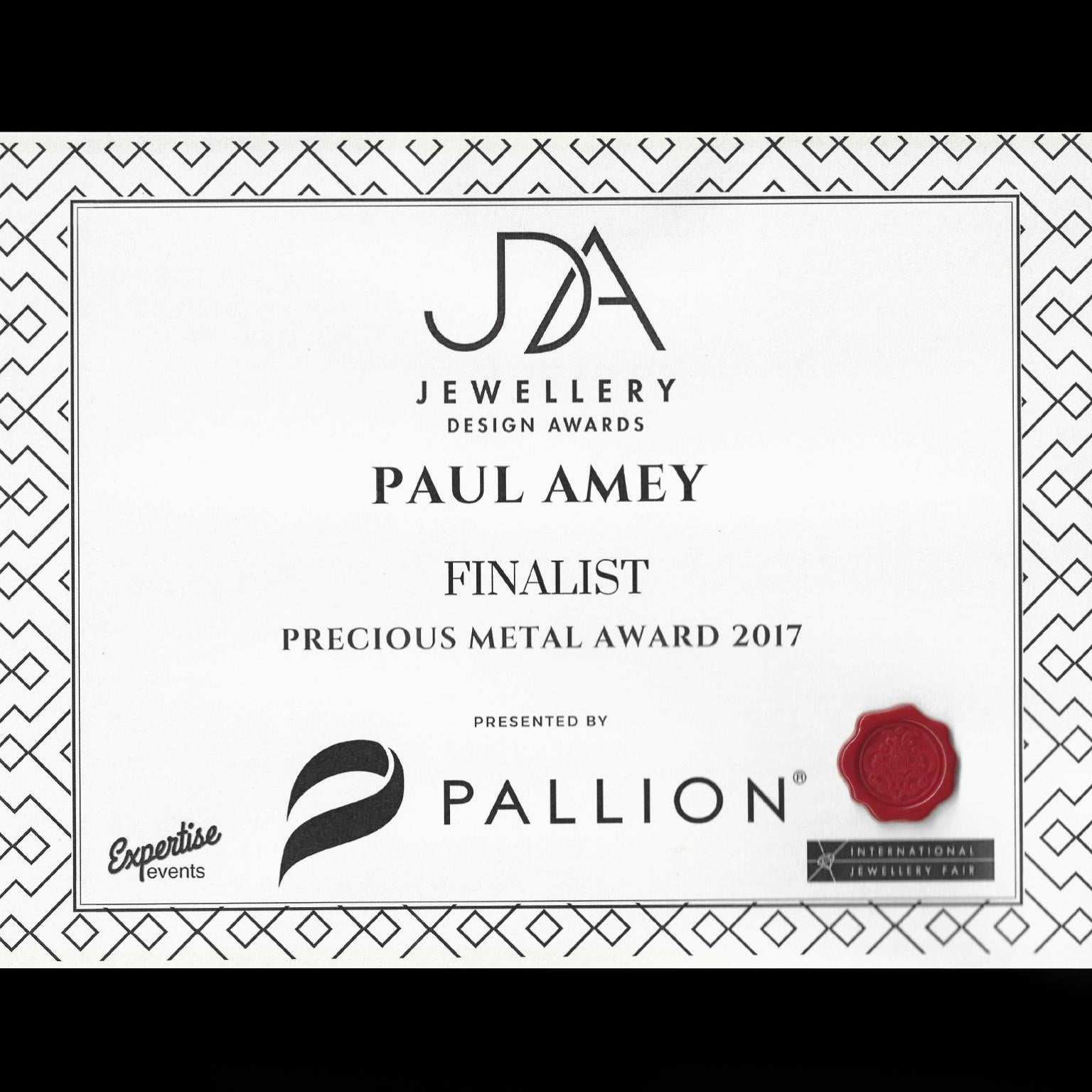 Women's or Men's Paul Amey 18k Gold and Diamond 