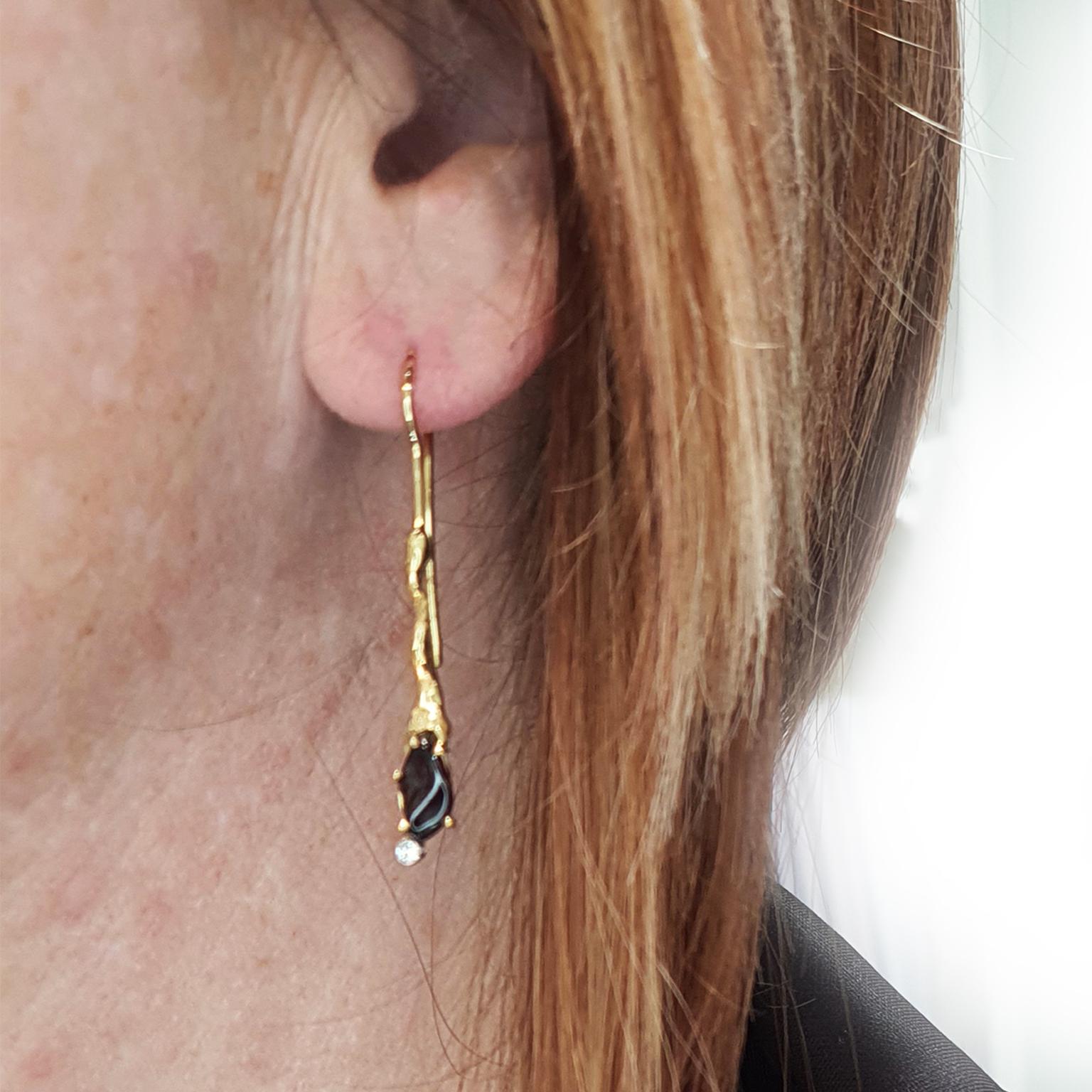 Parure boucles d'oreilles et pendentifs Paul Amey en or 18k, diamants et grenats naturels Pour femmes en vente