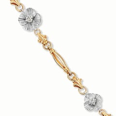 Paul Amey bandoulière Jasmin en or 9 carats et diamants