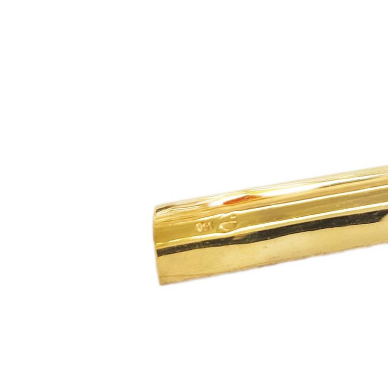 Lange rechteckige Amey- und Diamant-Ohrringe „Pivot“ aus Gold von Paul Amey (Rundschliff) im Angebot