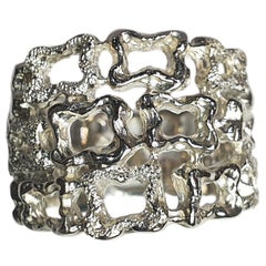 Paul Amey, bague dentelle en argent sterling