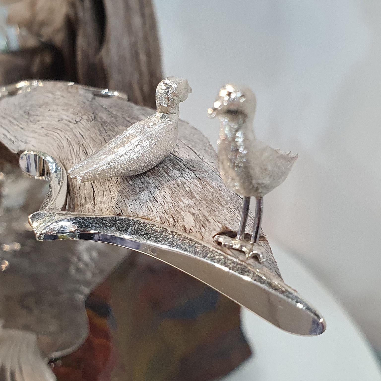 Silberskulptur „Der Robber“ von Paul Amey, handgefertigt von Kunsthandwerkern im Angebot 3