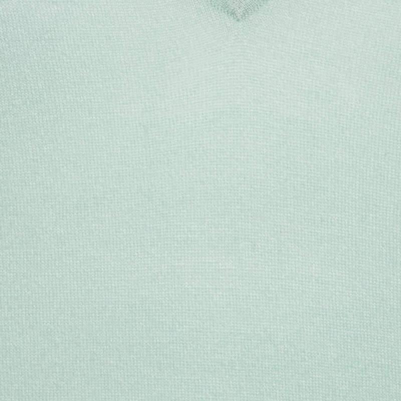 Women's Paul and Joe Mint Green Cashmere and Silk Knit V-Neck Sleeveless Tunic M
