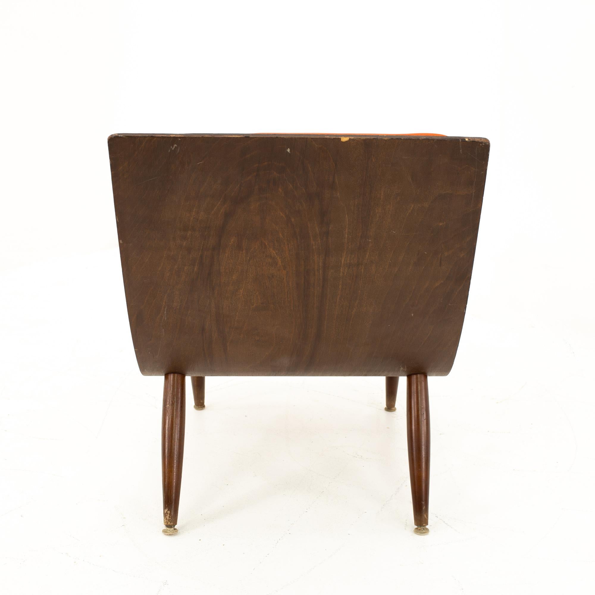 mid century bent plywood chair