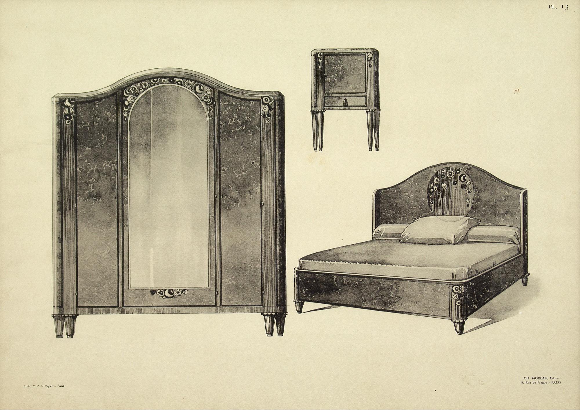 Paul & Vigier, Set Of Four Examples Of French Room Decoration, Heliogravures For Sale 1