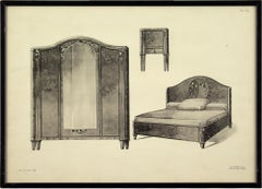 Paul & Vigier, Set Of Four Examples Of French Room Decoration, Heliogravures