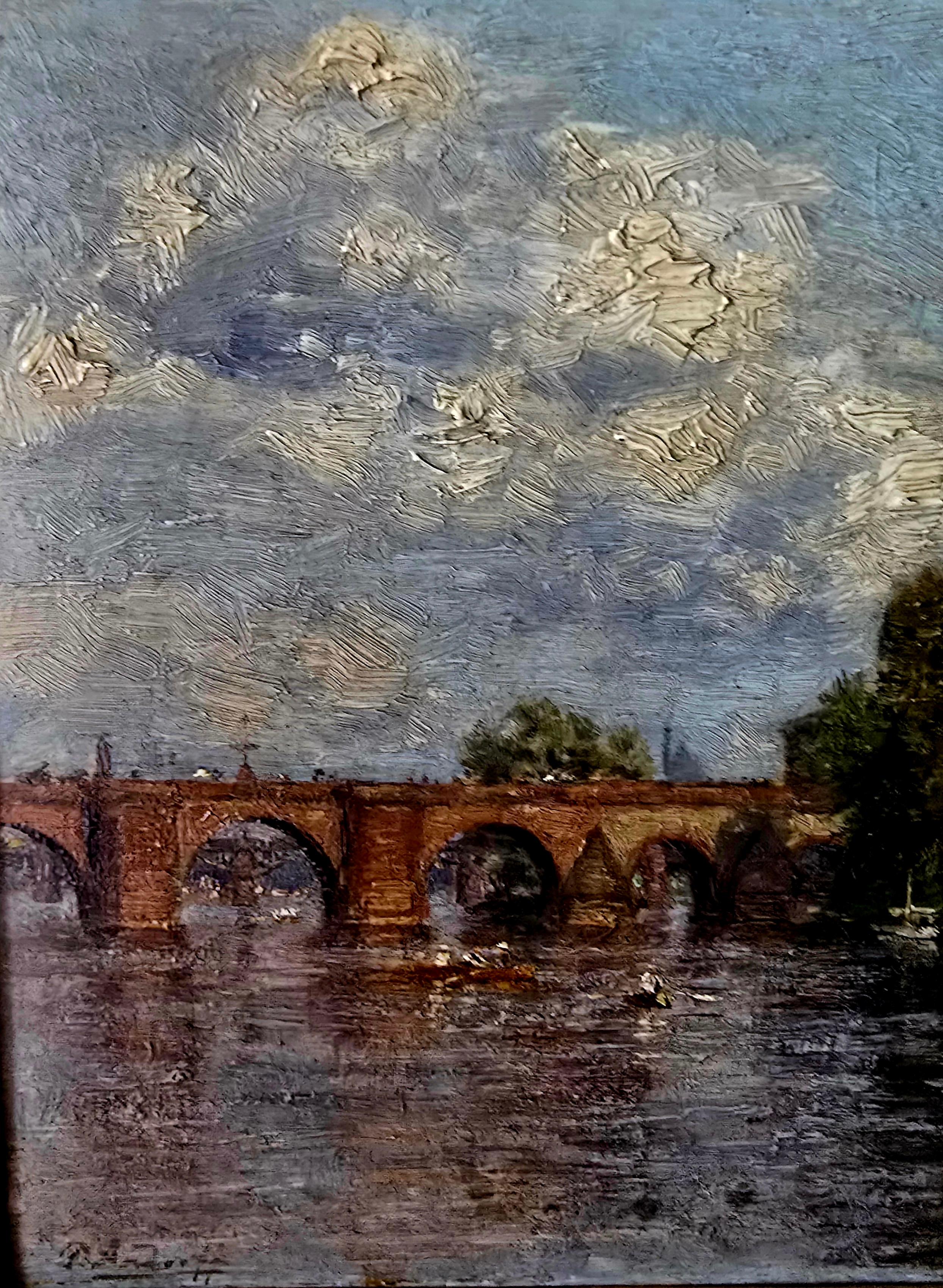 Lovely Paul Andorff oil on board circa 1875. 5.5