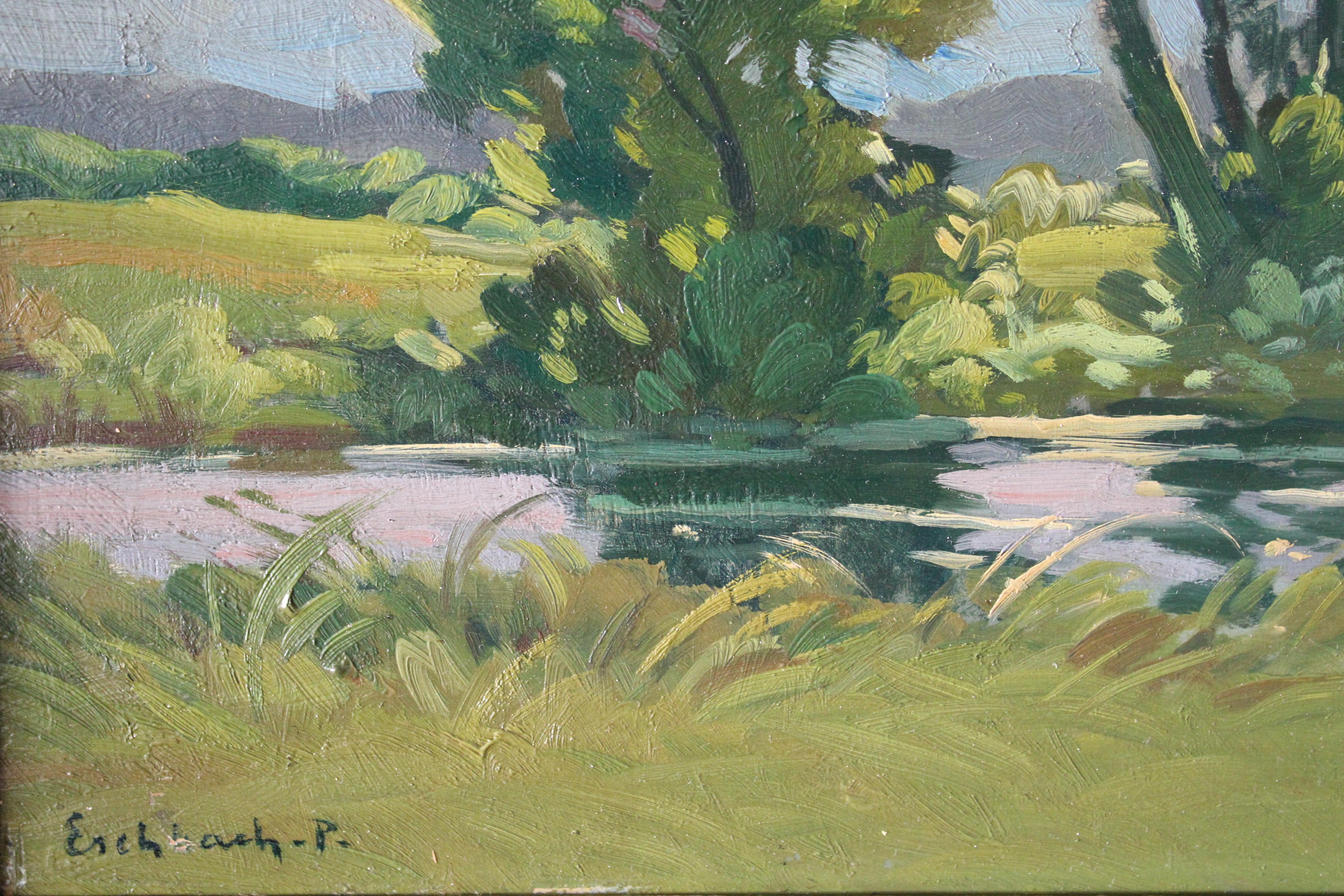 Landscape oil painting by French artist, Paul André Jean Eschbach 3