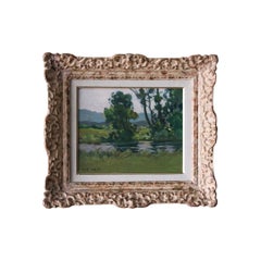 Landscape oil painting by French artist, Paul André Jean Eschbach