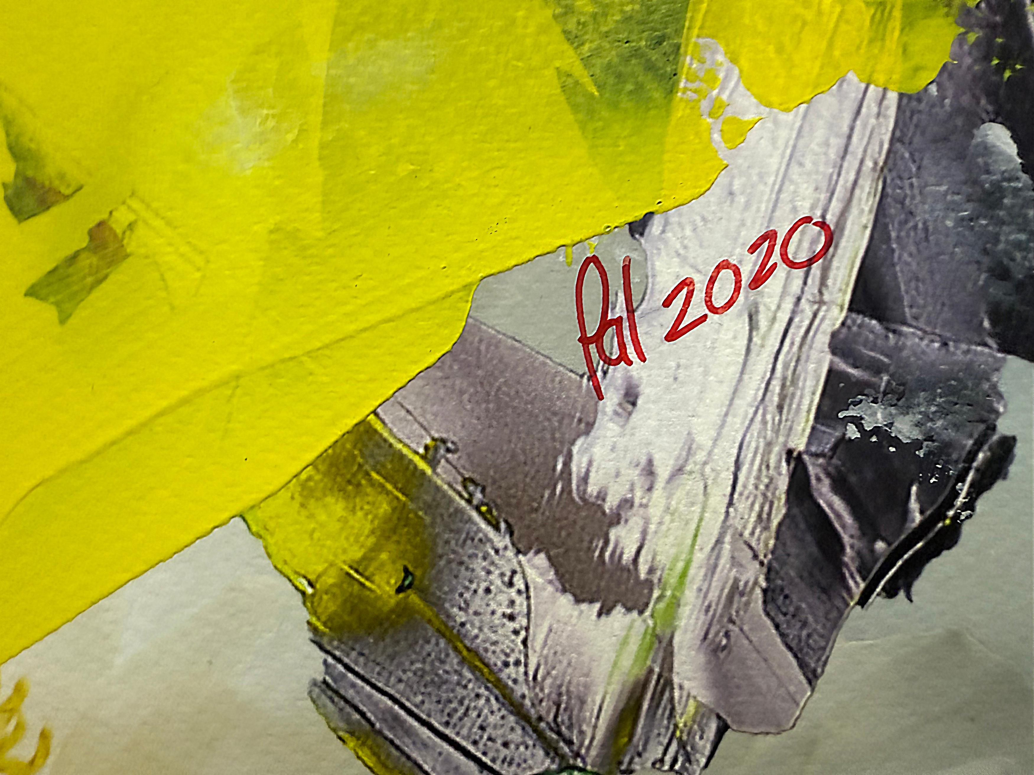 Peint à la main Paul-André Larocque Floral  Peinture en techniques mixtes, 2020 Signée en vente