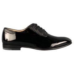 PAUL ANDREW Size 10 Black Leather Lace Up Shoes
