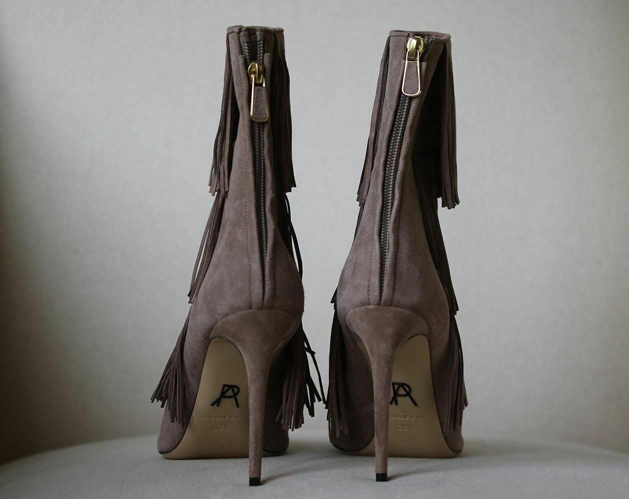 Women's Paul Andrew Taos Fringed Suede Ankle Boots 