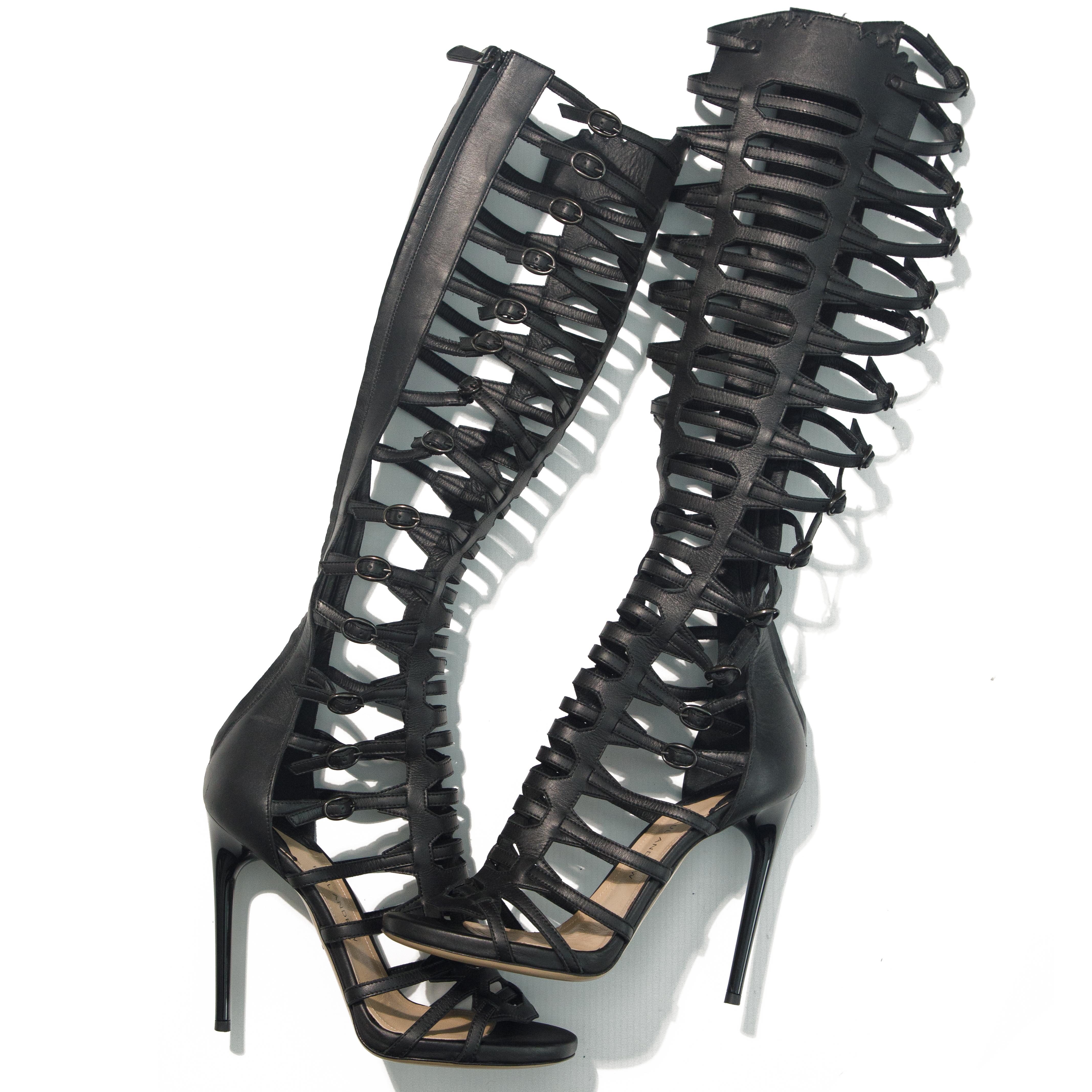 Paul Andrews 2015 talons gladiateurs en cuir italien taille 36 Neuf - En vente à London, GB