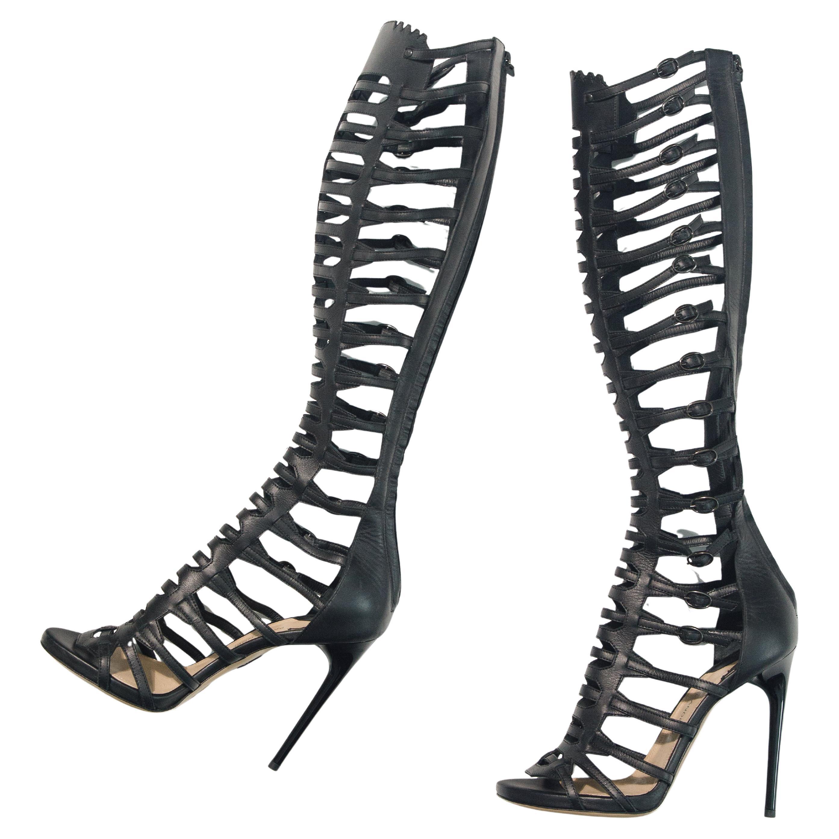 Paul Andrews 2015 talons gladiateurs en cuir italien taille 36 en vente