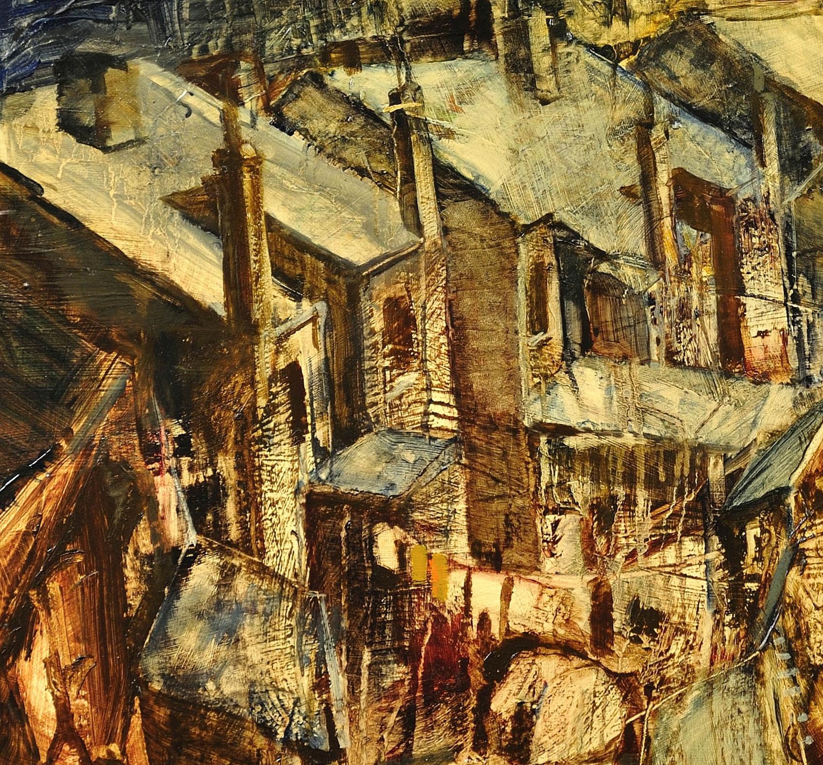 Hallam Fields.Stanton Ironworks.Paul Waplington.Original Landscape Painting. 13