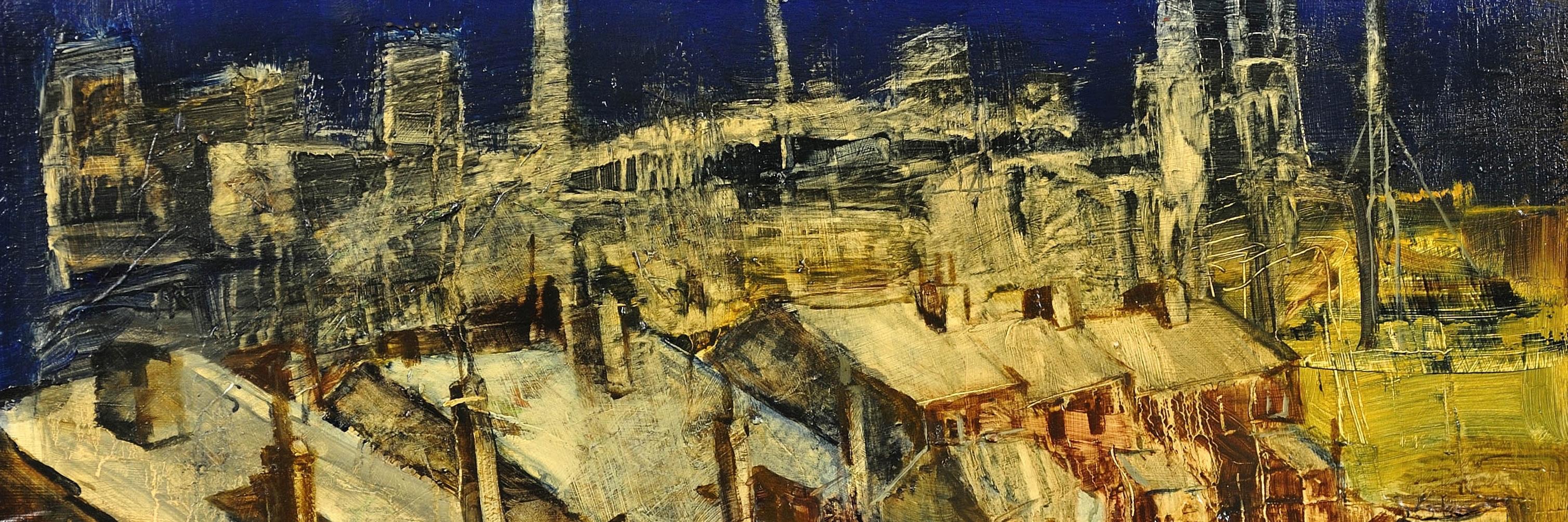 Hallam Fields.Stanton Ironworks.Paul Waplington.Original Landscape Painting. 14