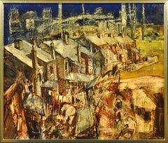 Hallam Fields.Stanton Ironworks.Paul Waplington.Original Landscape Painting.