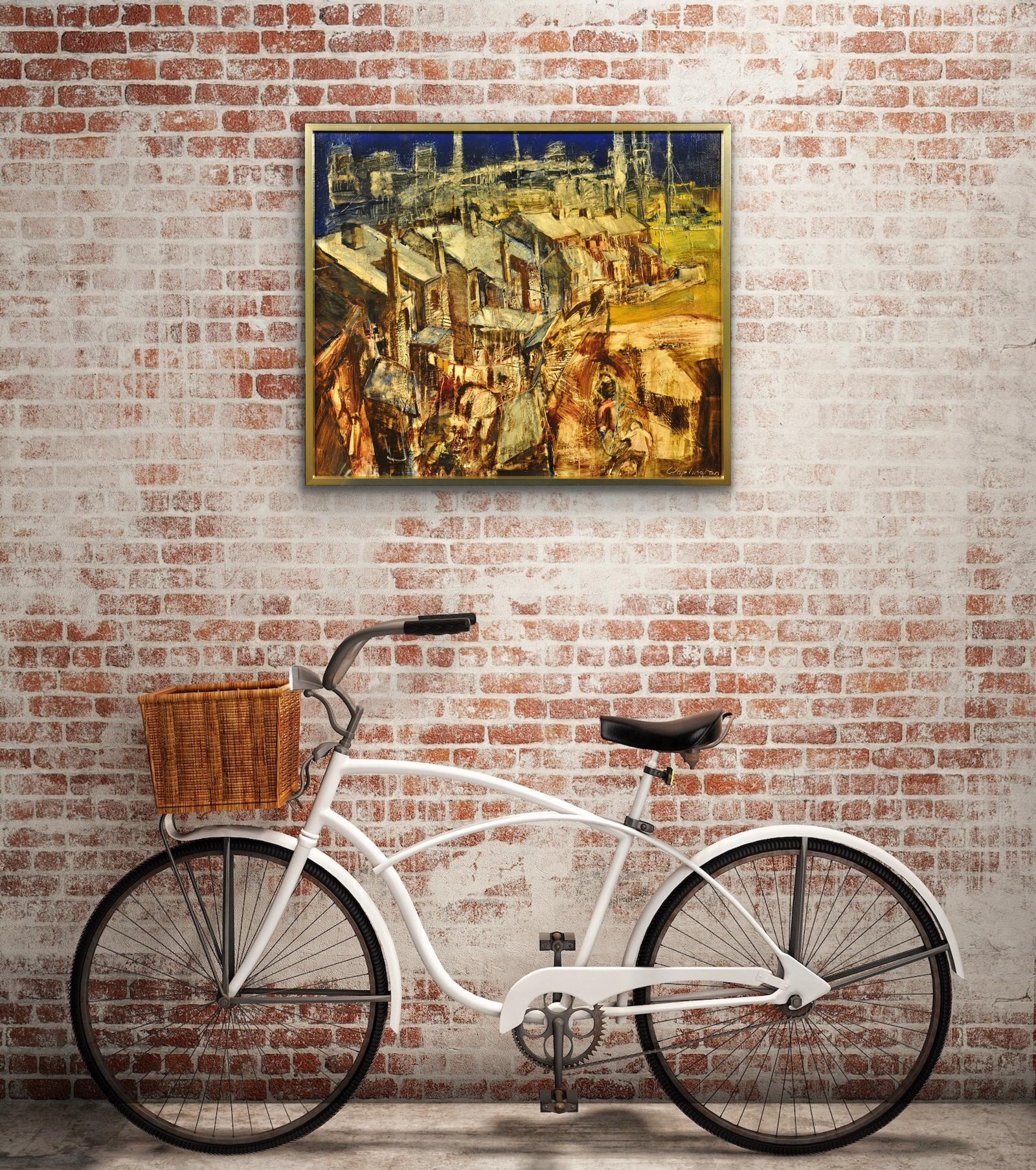 Hallam Fields.Stanton Ironworks.Paul Waplington.Original Landscape Painting. 4