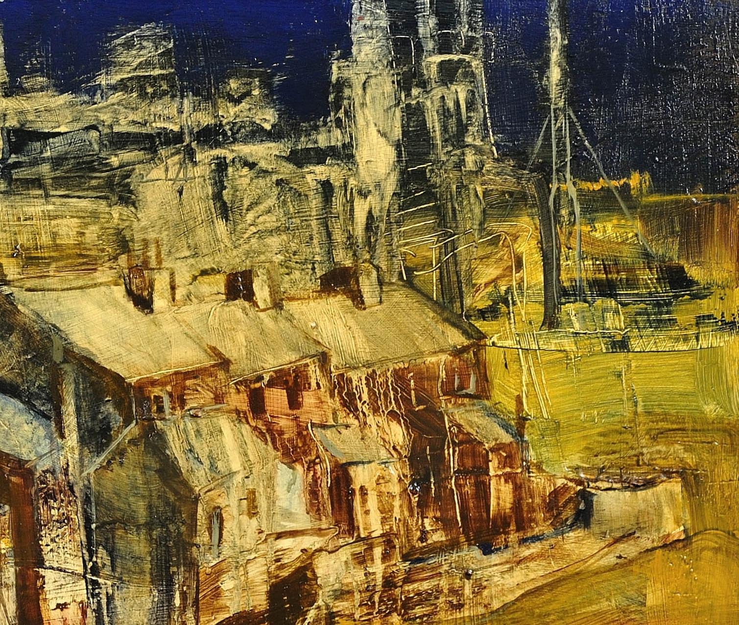 Hallam Fields.Stanton Ironworks.Paul Waplington.Original Landscape Painting. 9
