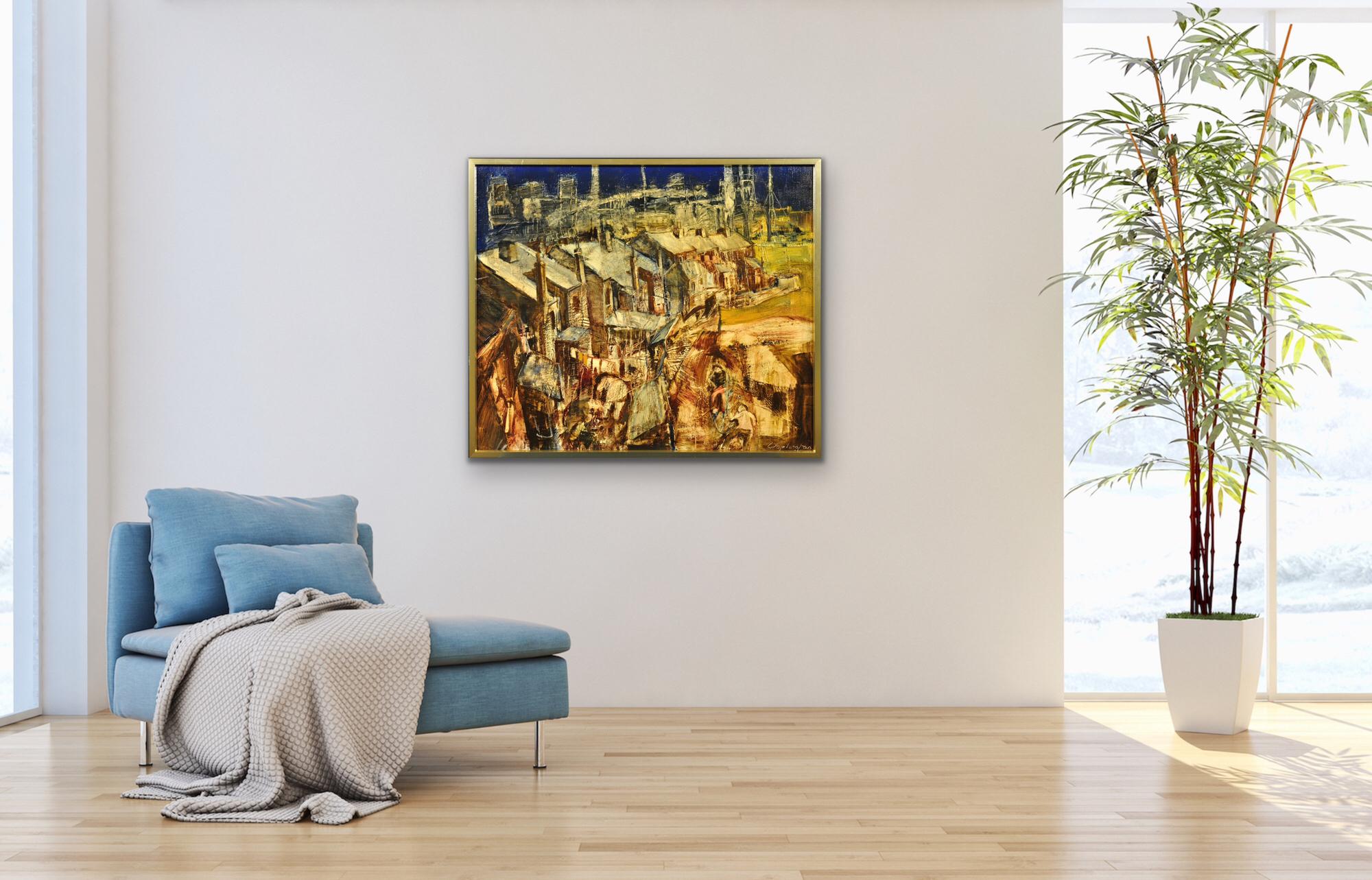 Hallam Fields.Stanton Ironworks.Paul Waplington.Original Landscape Painting. 6