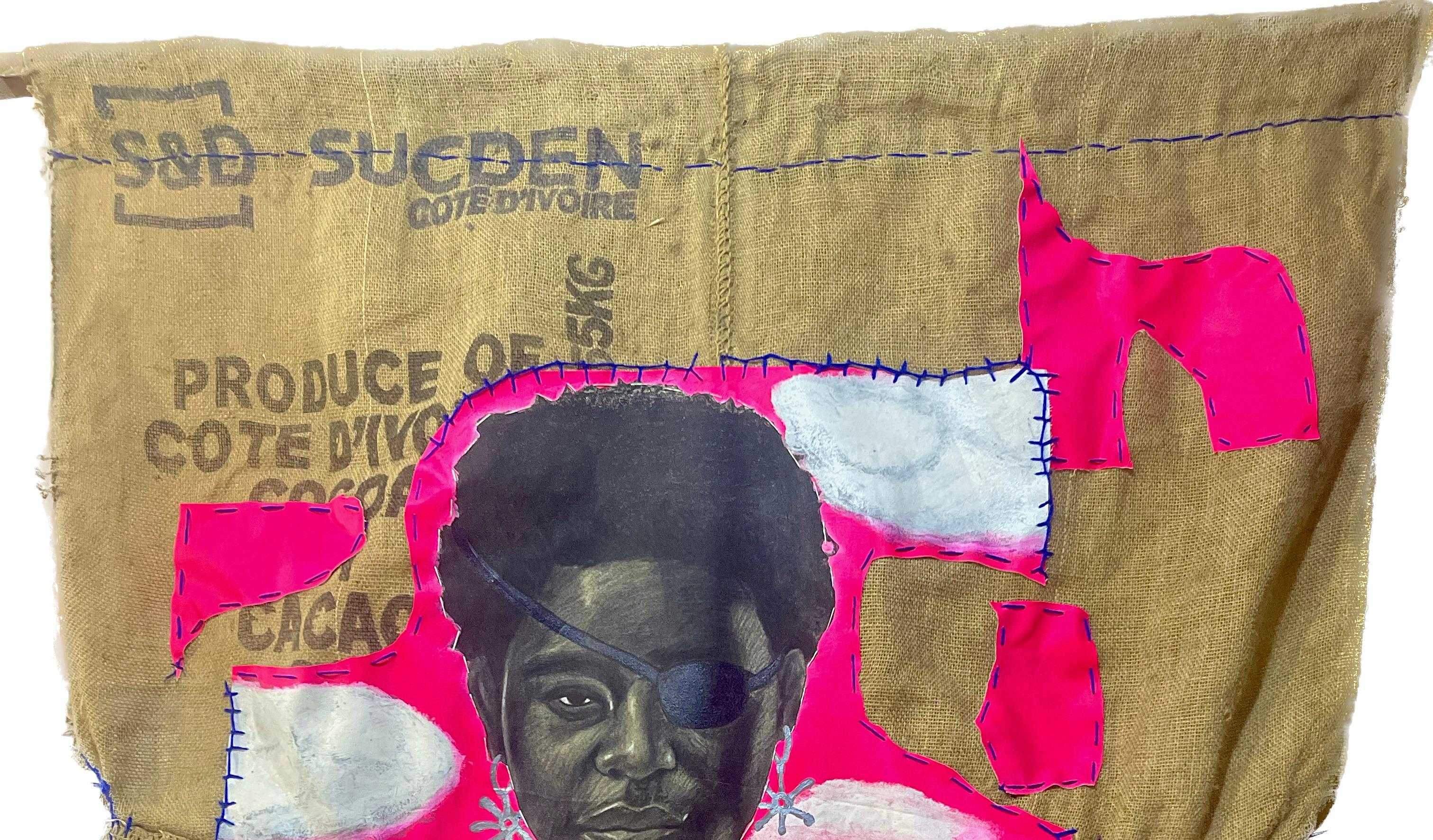 Lost Years 1 - 21st Century, Contemporary, Figurative, Restoration, Mixed Media - Painting by Paul Ayihawu