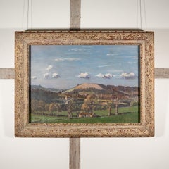 Solsbury Hill, Bath - Englische Landschaft des 20. Jahrhunderts Ölgemälde