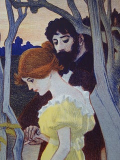 Symbolism : Twilight - Original lithograph (1897/98)