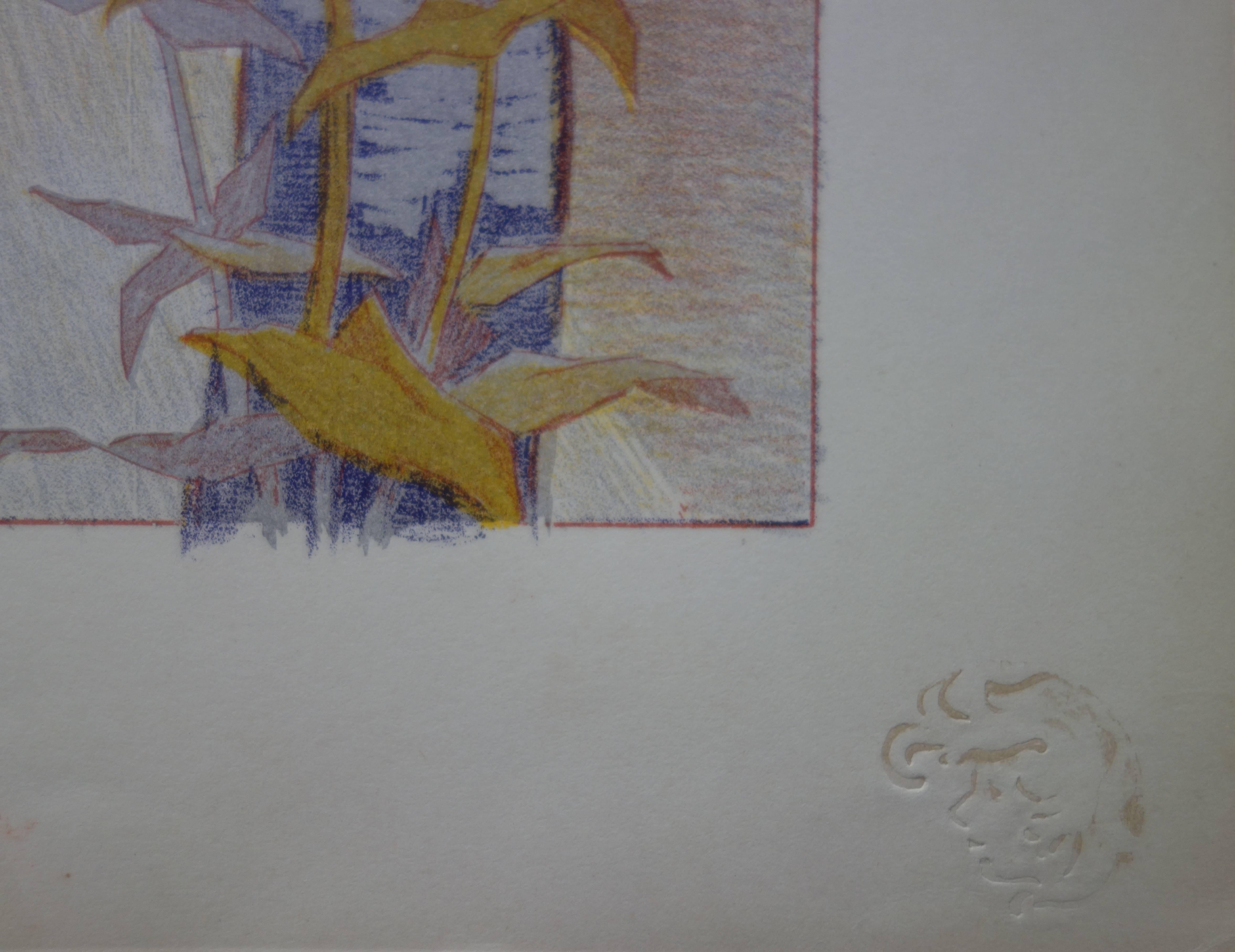 Symbolism : Twilight - Original lithograph (1897/98) For Sale 1