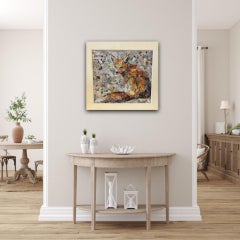 Paul Bartlett, Summer Fox, Animal Art, Bright Art, Conservation Art, Collage Art
