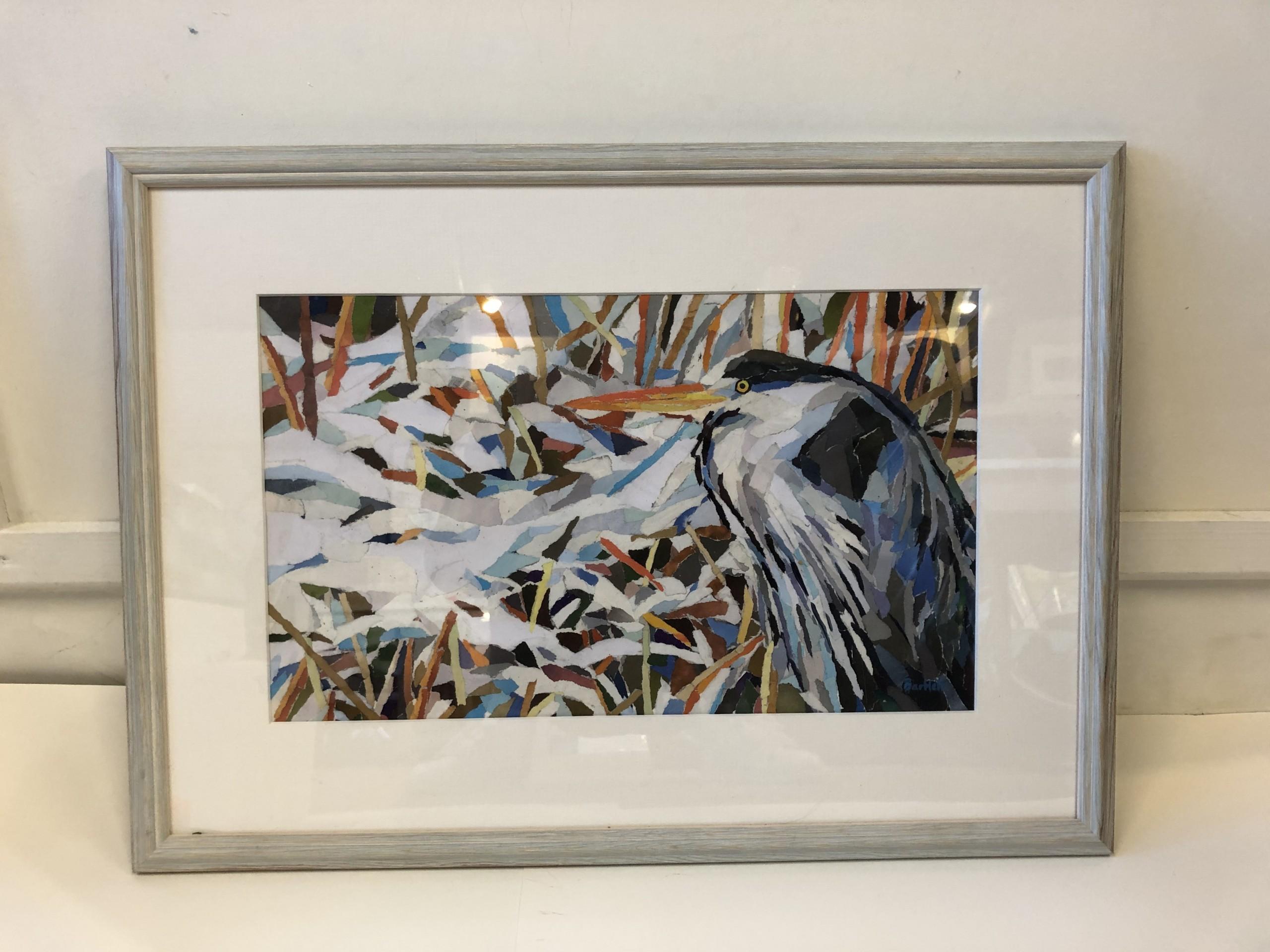 collage art bird