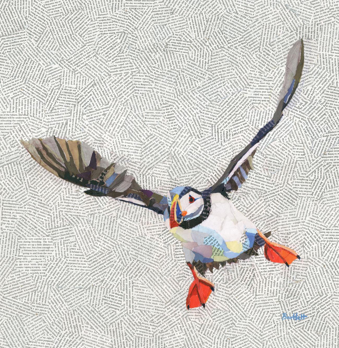 Alighting, Paul Barlett, Puffin Print