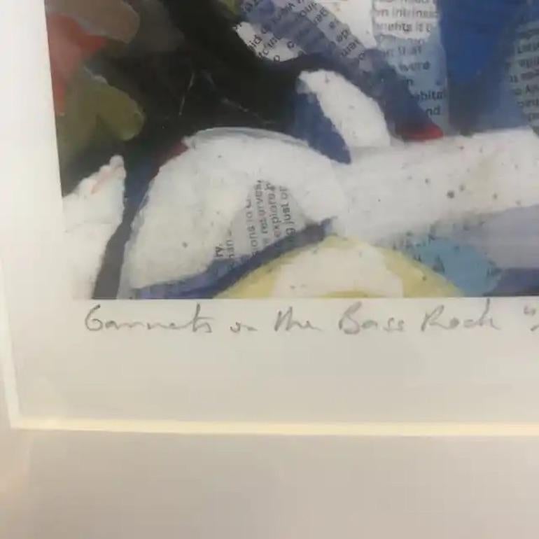 Gannets on the Bass Rock by Paul Bartlett, Bird Art, Limited Edition Print For Sale 5