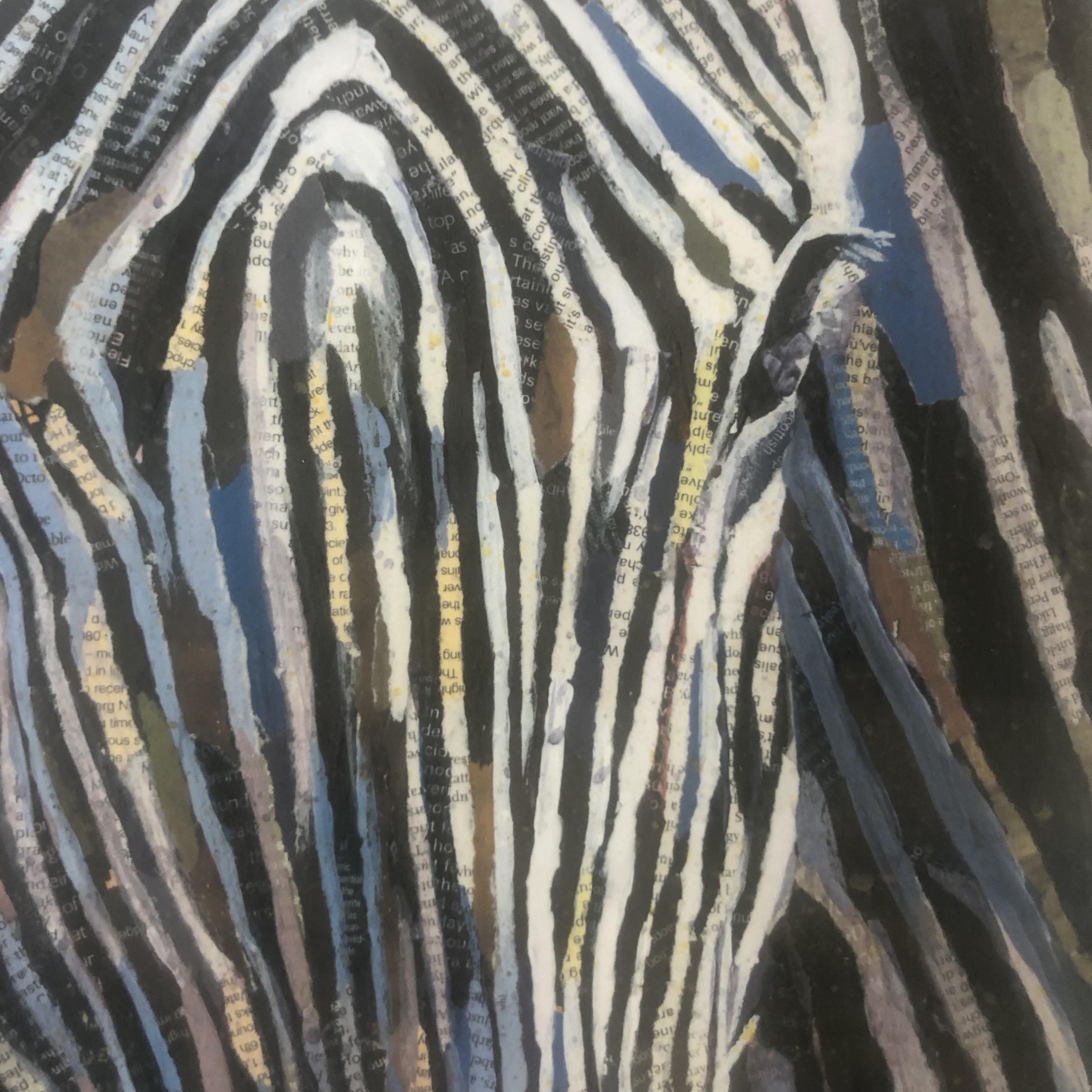 Merging Lines, Limited edition print, Animal print, Zebra, Wild life  - Print by Paul Bartlett