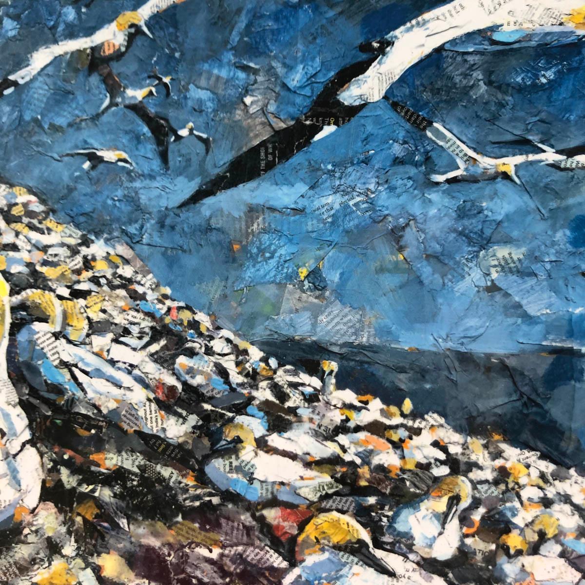 Paul Bartlett. Del caos surge el orden.

La masa de alcatraces de Bass Rock, en el estuario del Forth. Extraído de las experiencias de Paul visitando la roca, este grabado capta el caos y el drama de la vida en la mayor colonia de alcatraces del