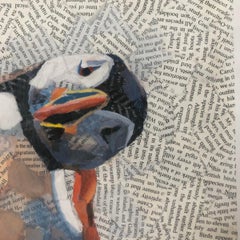 Scratch BY PAUL BARTLETT, Limited Edition Print, Animal Art, Puffin Art, Bird Art