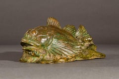 "Sculpin Fish" Paul W. Bartlett, Bronze Animal Sculpture, Decorative Arts