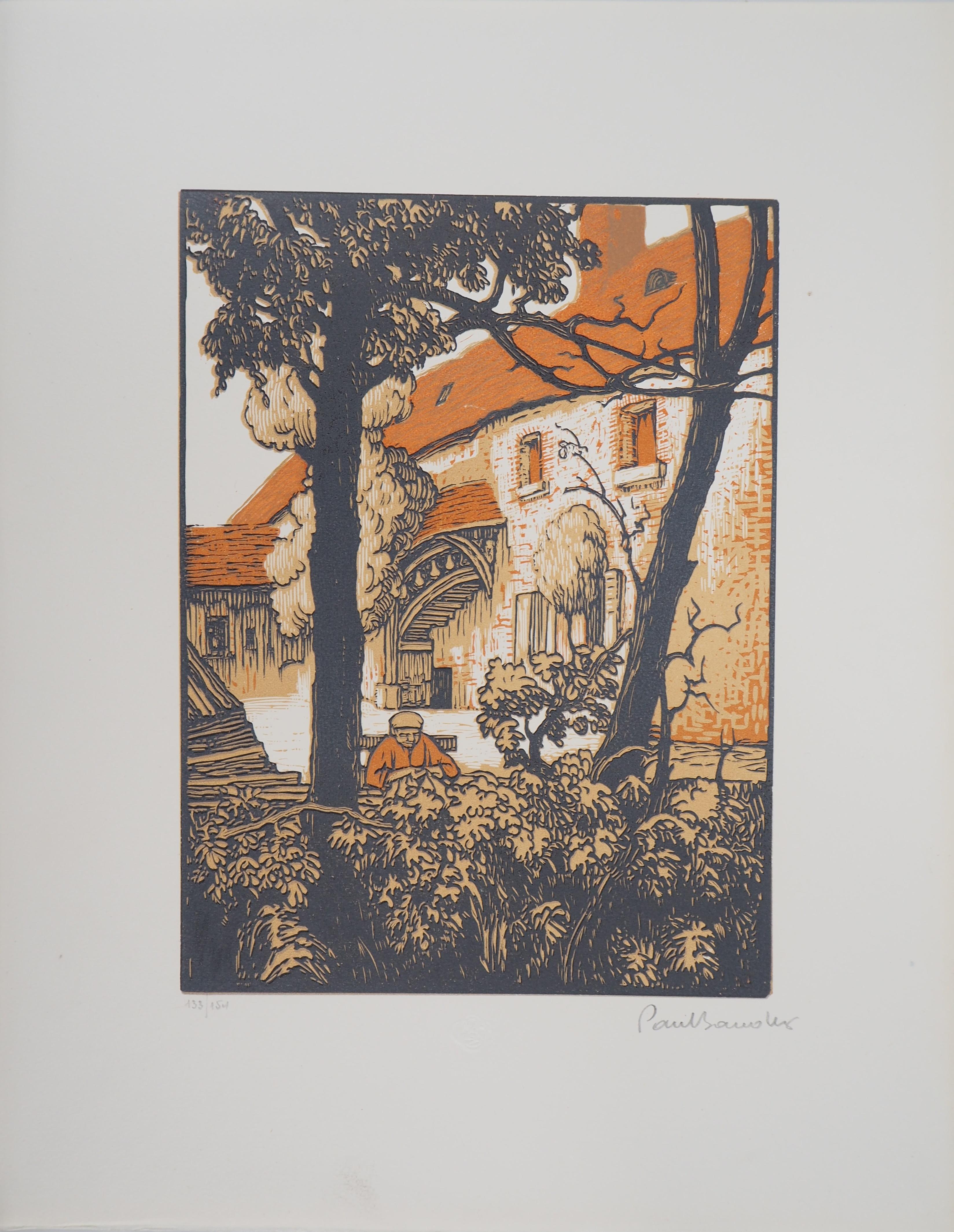 Paul BAUDIER (1881-1962)
La vecchia casa, 1923

Xilografia originale
Firmato a matita
Numerato /160
Su pergamena 32,5 x 25,5 cm (circa 13 x 10 pollici)
Porta il timbro a secco dell'editore 