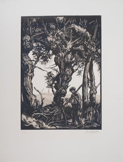 The Old Tree - Original wooodcut, Handsigned & Numbered