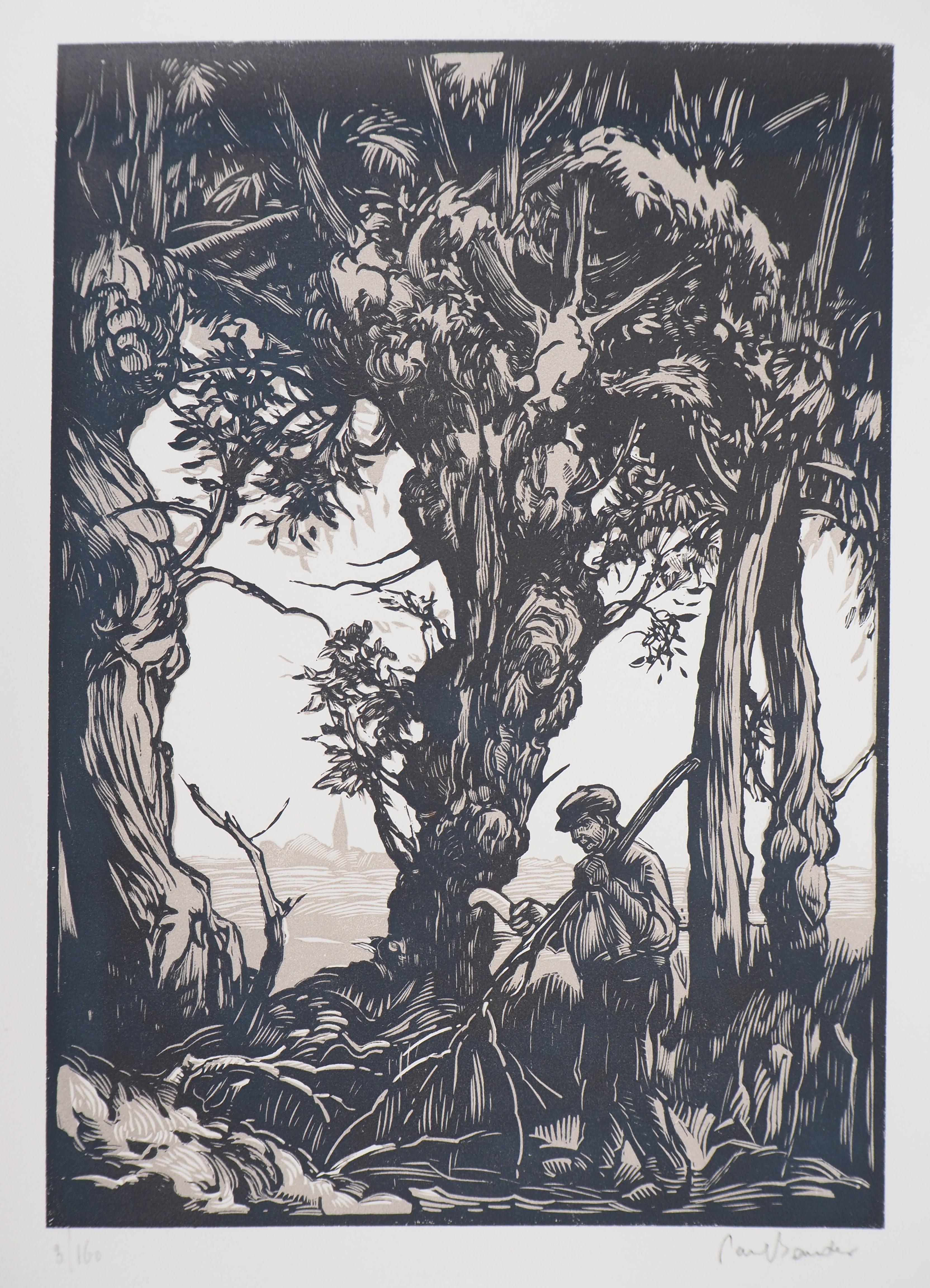 The Old Tree - Original wooodcut, Handsigned & Numbered