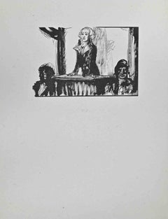 The Speech - Woodcut Print by Paul Baudier - 1930s