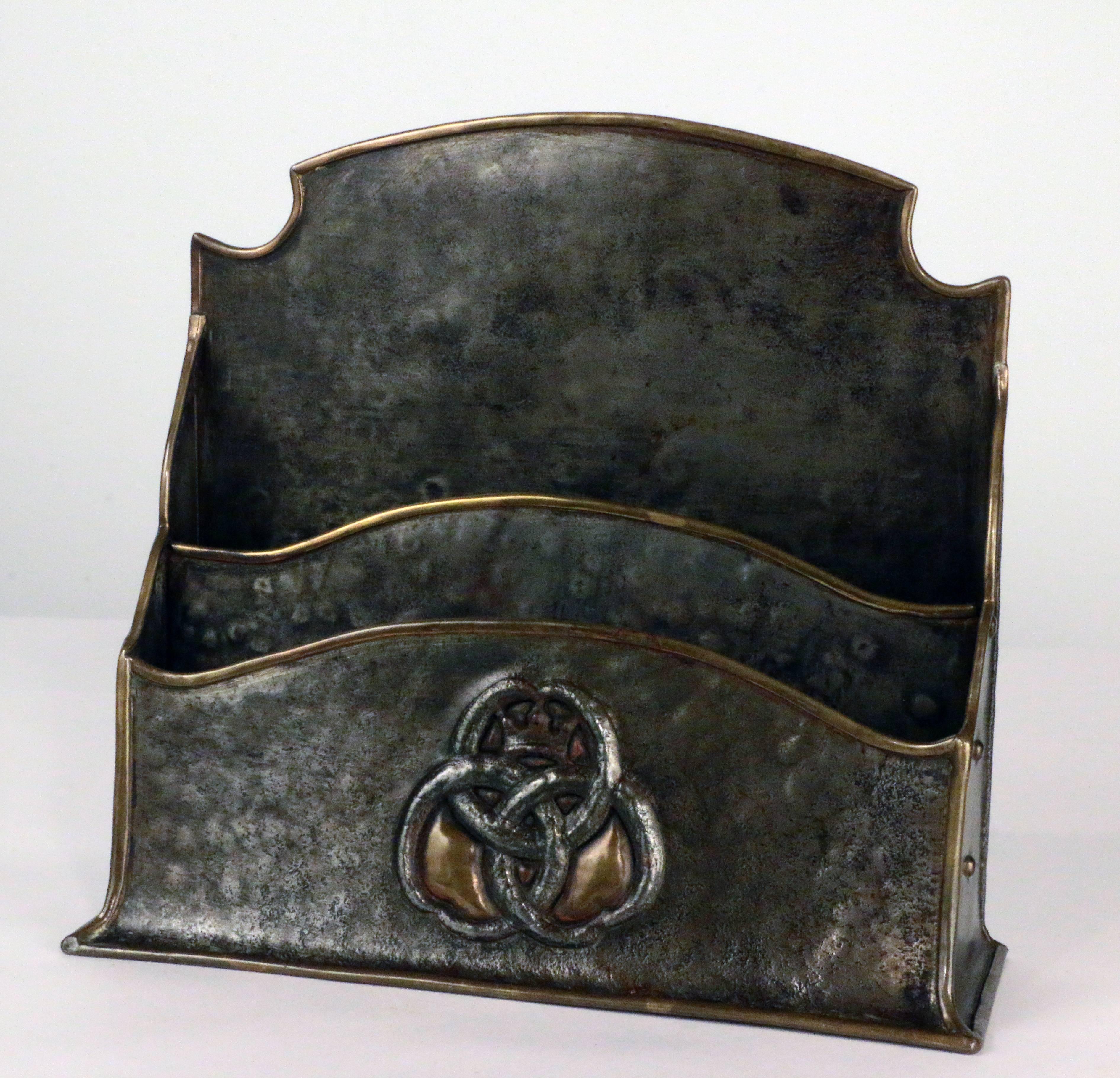 Paul Beau, doyen of Montreal Arts & Craft metal workers flourished in the first half of the 20th century. He was responsible for much fine work, in both private and public mileaux. His mixed metal work is particularly prized. This set is in steel