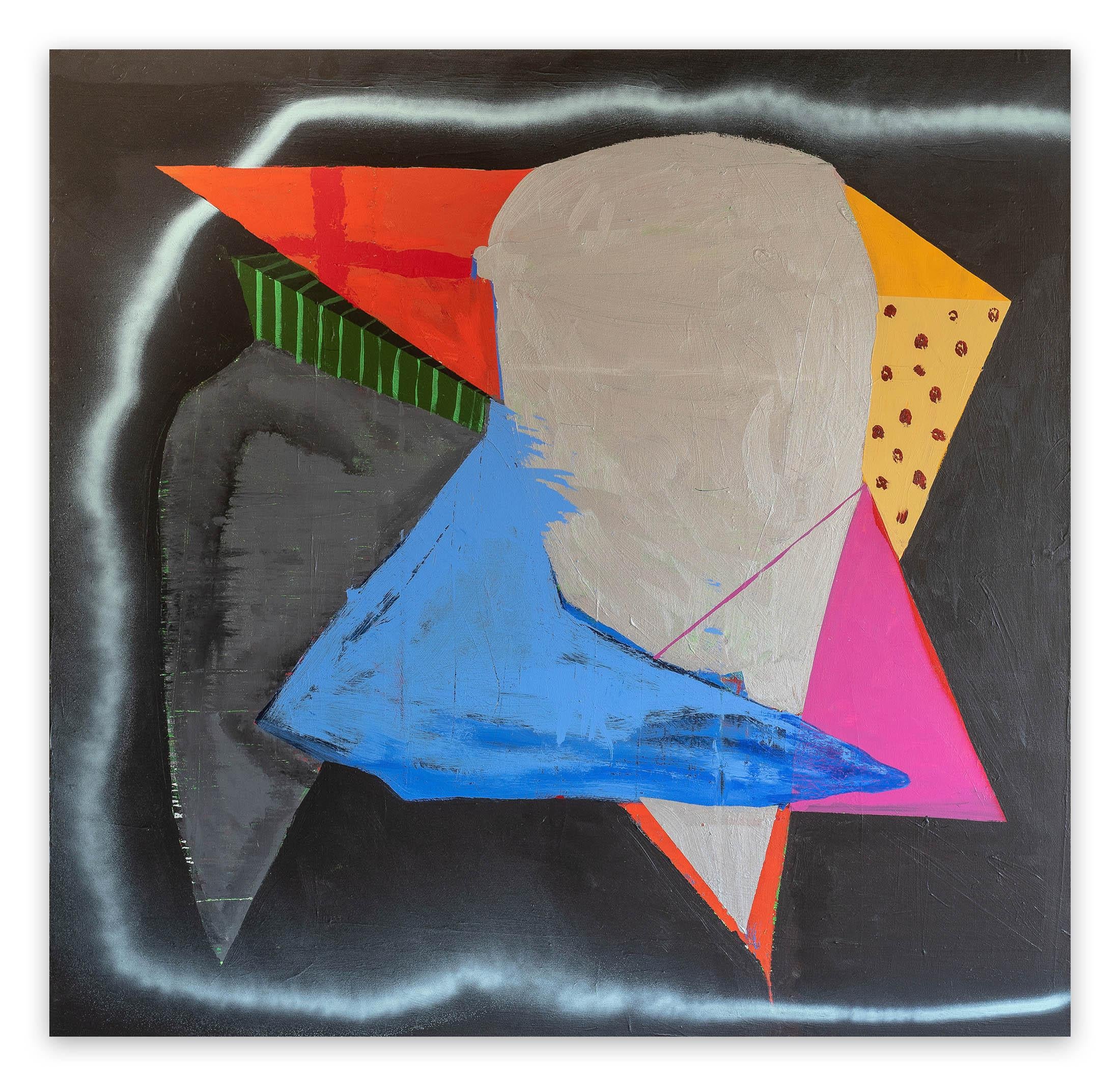 Paul Behnke Abstract Painting - Crusader