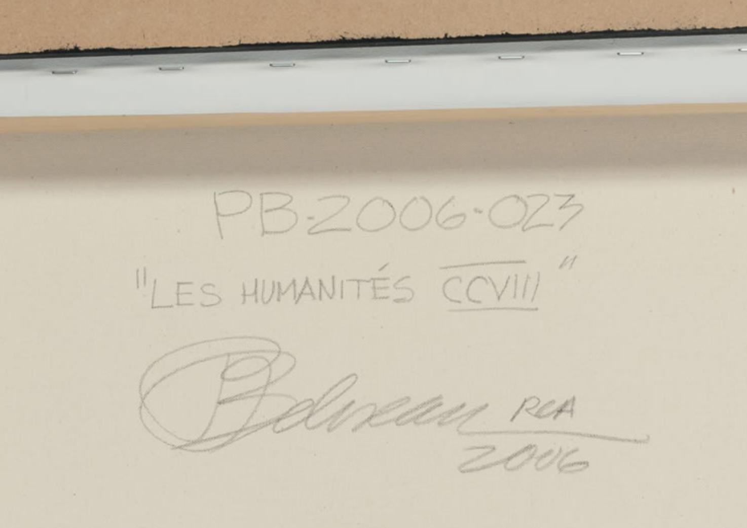 Les Humanités CCVIII   2006 acrylique/toile Trompe l'Oeil Photo Réalisme Livres en vente 1