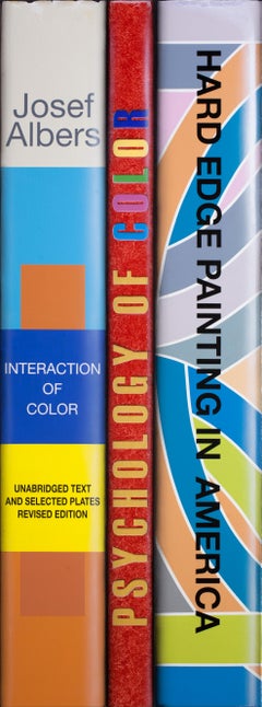 Vanitas 19.03.13-colorful acrylic framed vertical painting of art books
