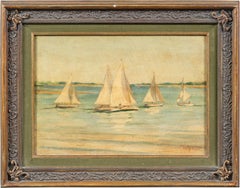 Paul Morchia (französischer Maler) - Meereslandschaftsmalerei des 20. Jahrhunderts - Segelboote
