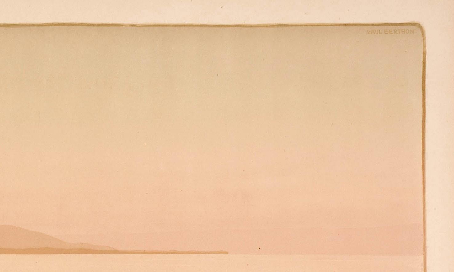 La Pointe de Bretteville
Lithographie en couleurs, 1899
Signé dans la pierre en haut à droite
Éditeur : Sagot, Paris
Edition : Edition : environ 200 (par Arwas)
Références et expositions :
Arwas 33 2ème état B
Feuille : 13 1/4 X 25 5/8