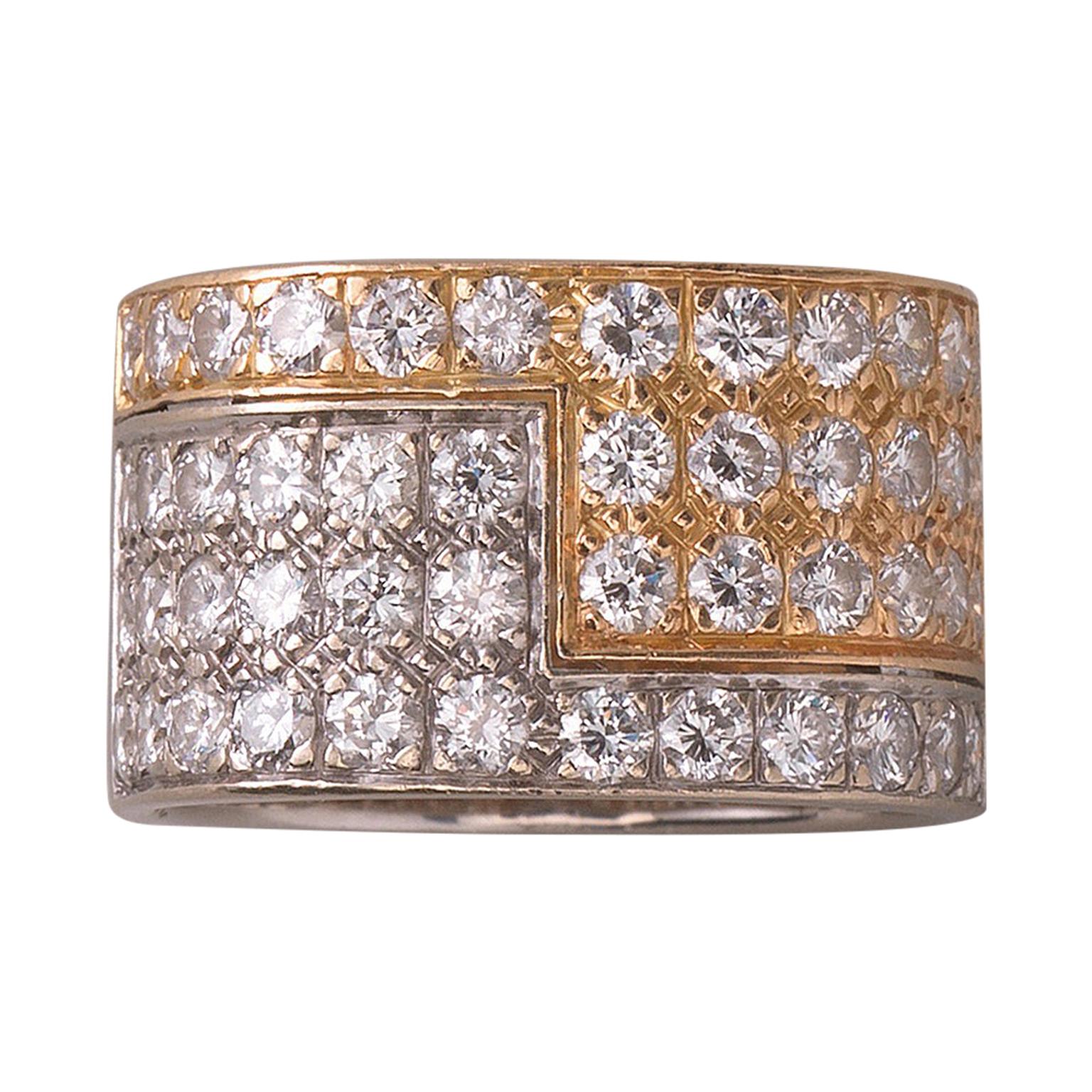 Paul Binder Diamond and Gold Ring